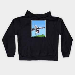 Economy Airlines Funny Flying Novelty Gift Kids Hoodie